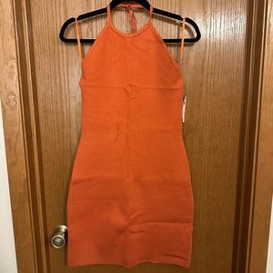 NWT Abercrombie & Fitch Halter Crochet Mini Dress